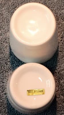 Virginia State Painted Ceramic Shot Glasses Set of 2 Vintage 1980's - Thumbnail 4
