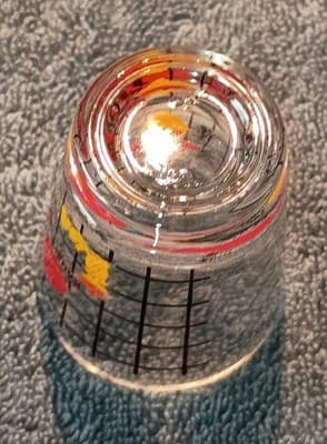 Hawaii Map Painted Clear Glass Shot Glass Vintage 1980's (VERY RARE) - Thumbnail 4