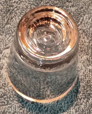 Pittsburgh Skyline Painted Clear Glass Shot Glass Gold Rim Vintage 1980's (RARE) - Thumbnail 4