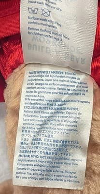 Build-A-Bear Workshop Bunny Plush Doll Red Outfit Washable 022601 2017 - Thumbnail 5