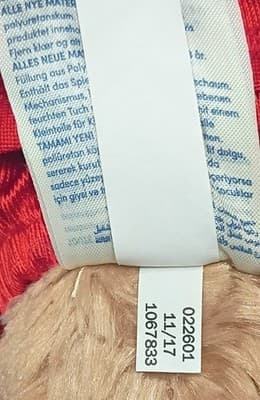 Build-A-Bear Workshop Bunny Plush Doll Red Outfit Washable 022601 2017 - Thumbnail 6