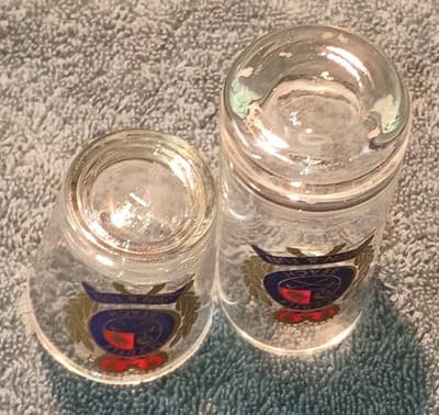 Myrtle Beach Sun & Fun Painted Shot Glass Set 2-Piece Set Vintage 1980's (RARE) - Thumbnail 4