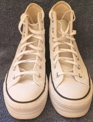 Size 6.5 - Converse Chuck Taylor All Star Lift High White W - Thumbnail 7