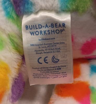 Build-A-Bear Workshop Multicolor Triceratops Stuffed Animal Rainbow Heart Washa… - Thumbnail 4