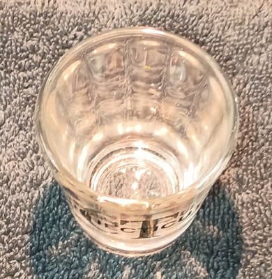 Connecticut Ribbed Clear Glass Shot Glass Painted Barware Vintage 1980's - Thumbnail 2