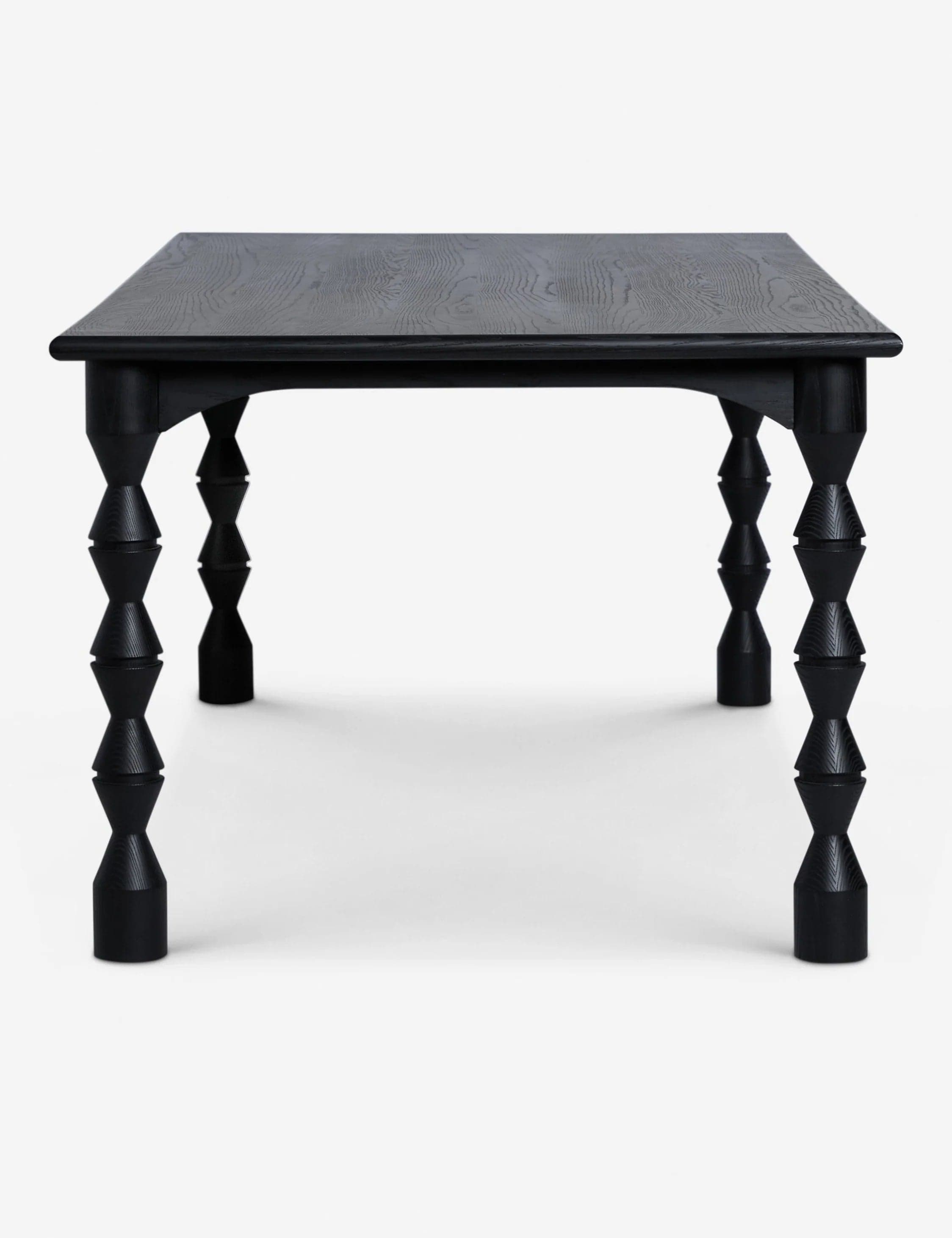 Lulu & Georgia Black Turned Legged Topia Dining Table FFE-1340 - Thumbnail 3
