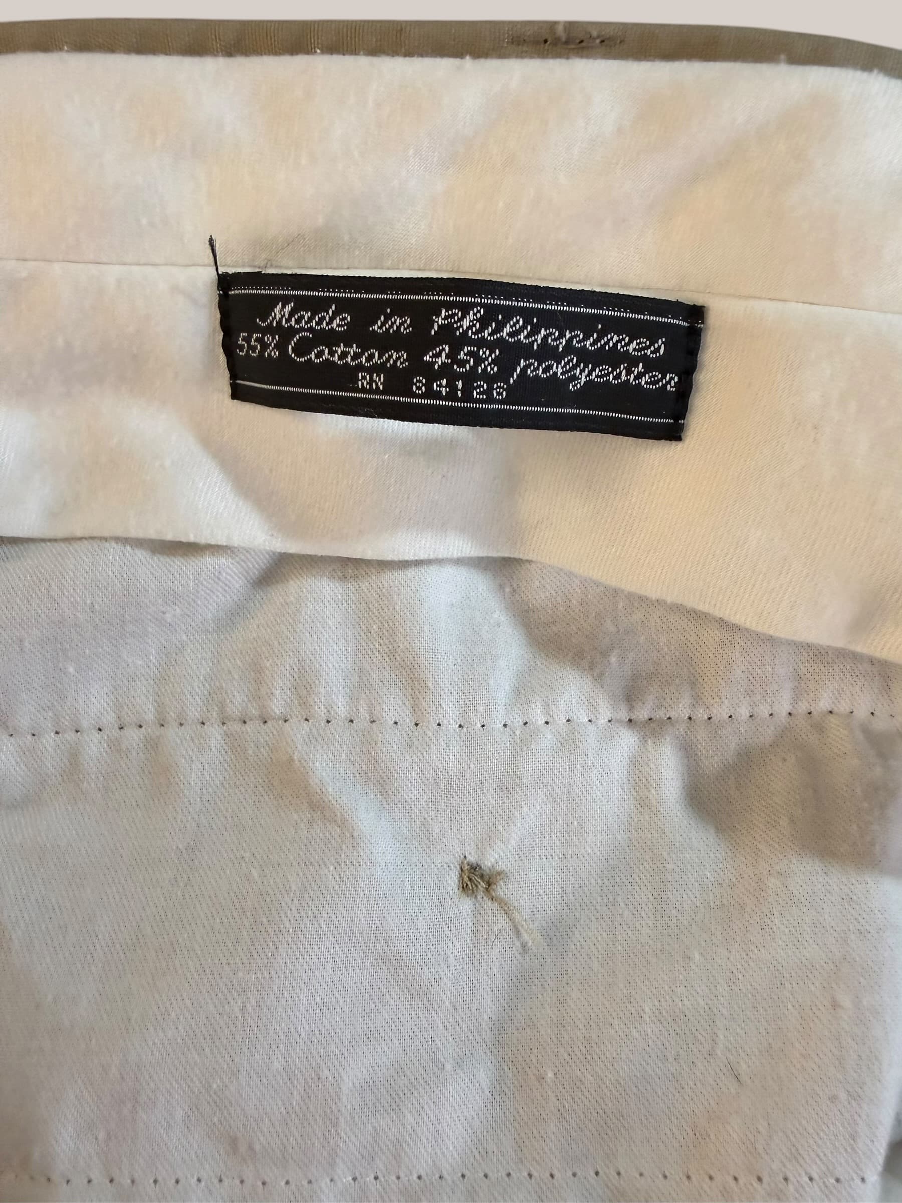 Vintage Pleated Cuffed Khaki Trousers Tan Chino Dress Pants RN 34126 Mens - Thumbnail 6