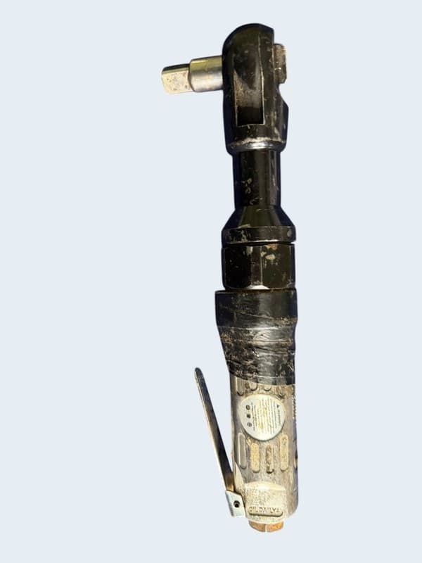 Ingersoll Rand Pneumatic Inline Air Ratchet Wrench 3/8" Drive w/ Adapter Used - Image 1