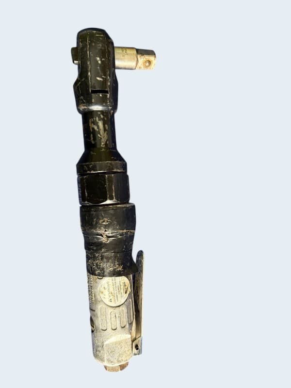 Ingersoll Rand Pneumatic Inline Air Ratchet Wrench 3/8" Drive w/ Adapter Used - Thumbnail 2