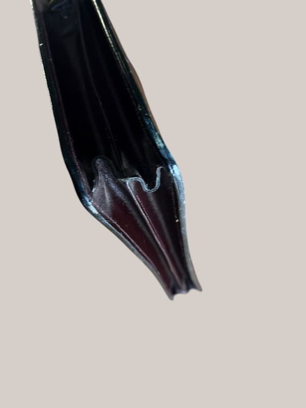 Jaguar Leather Portfolio Briefcase Document Bag Burgundy Gold Hardware - Thumbnail 10