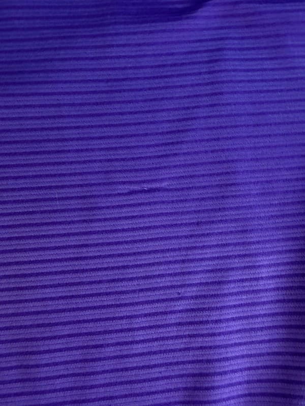 Pebble Beach Performance Men's XXL Purple Striped Short Sleeve Golf Polo - Thumbnail 5