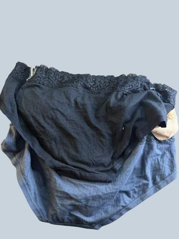 Felina Modal Hipster Panties Lace Trim 3-Pack Black/Fawn/Ebony Size Small - Thumbnail 6