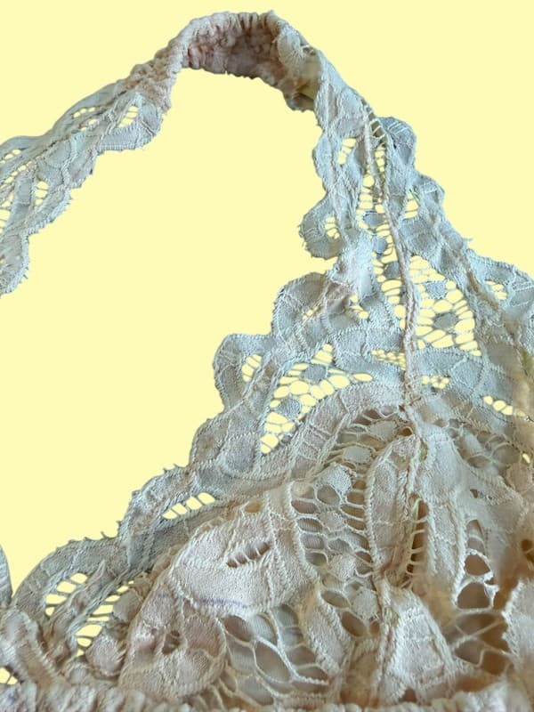 Free People Adella Lace Halter Bralette M - Thumbnail 7