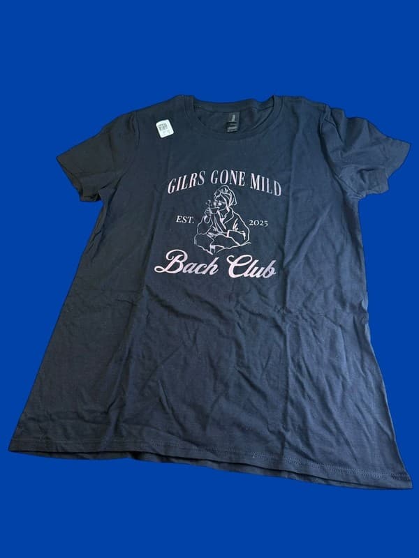 Girls Gone Mild Bach Club Bachelorette Graphic T-Shirt S - Image 1