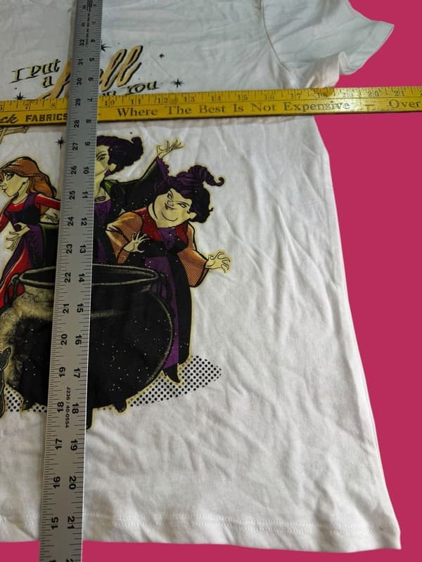 Disney Hocus Pocus Sanderson Sisters I Put A Spell On You T-Shirt White M - Thumbnail 8