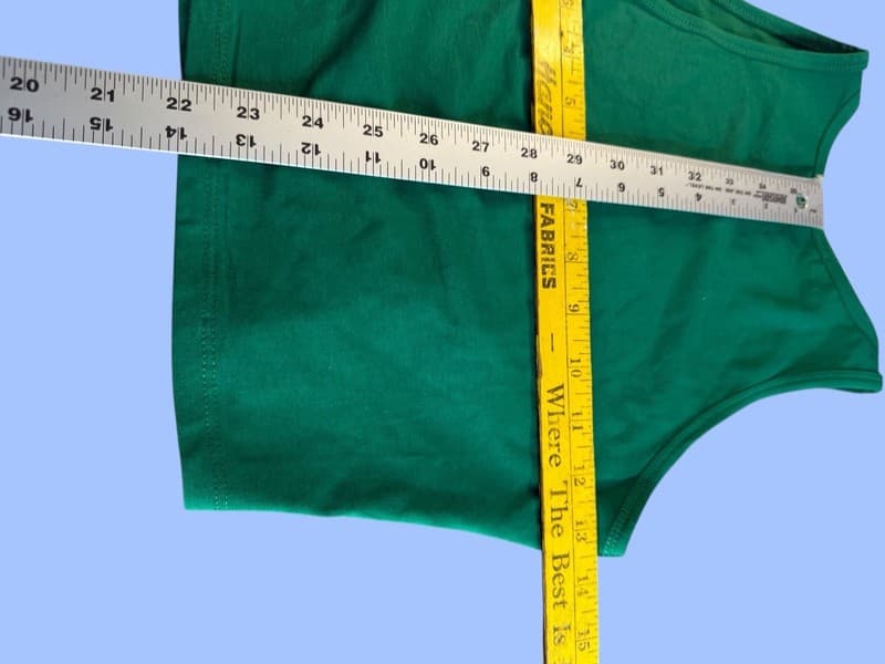 Active Basic Women's Kelly Green High Neck Sleeveless Crop Tank Top Size M - Thumbnail 8