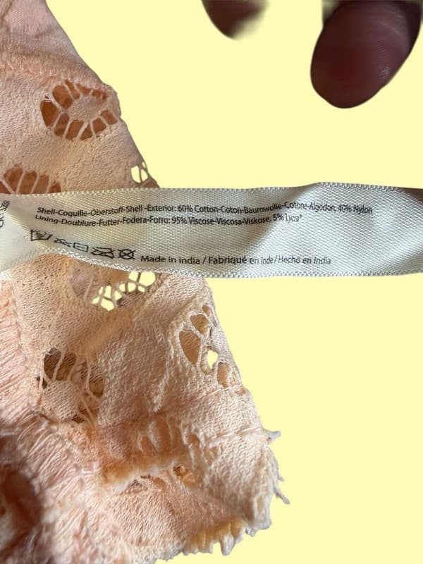 Free People Adella Lace Halter Bralette M - Thumbnail 2