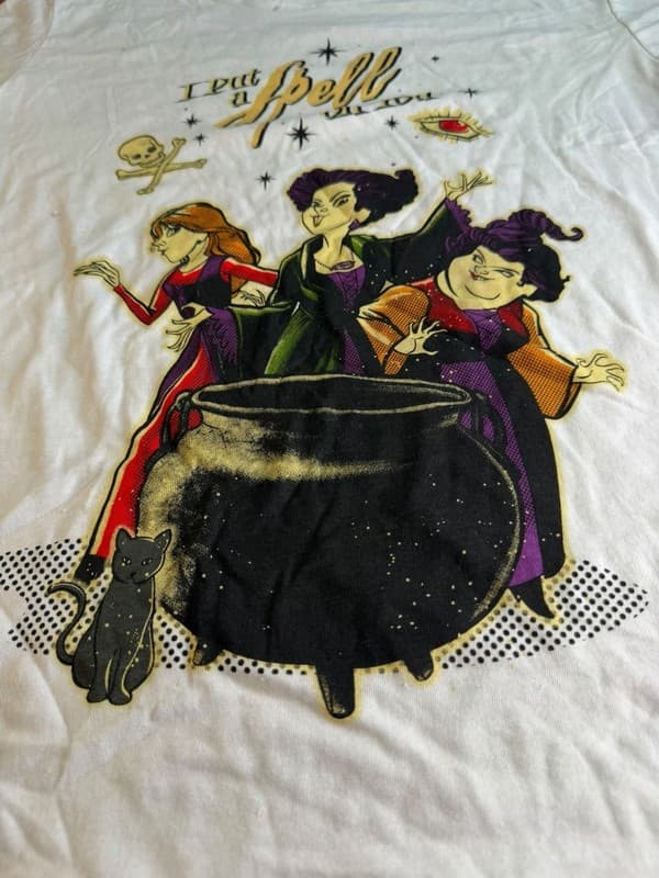 Disney Hocus Pocus Sanderson Sisters I Put A Spell On You T-Shirt White M - Thumbnail 6