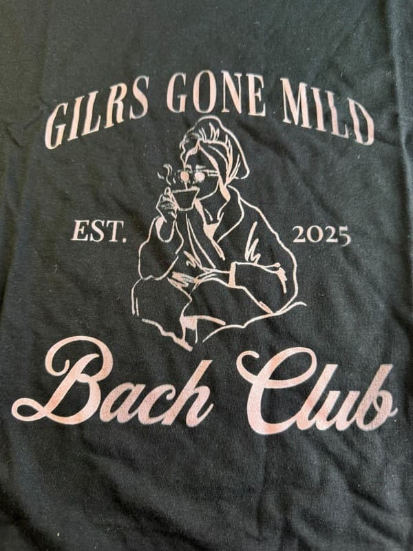 Girls Gone Mild Bach Club Bachelorette Graphic T-Shirt S - Thumbnail 7