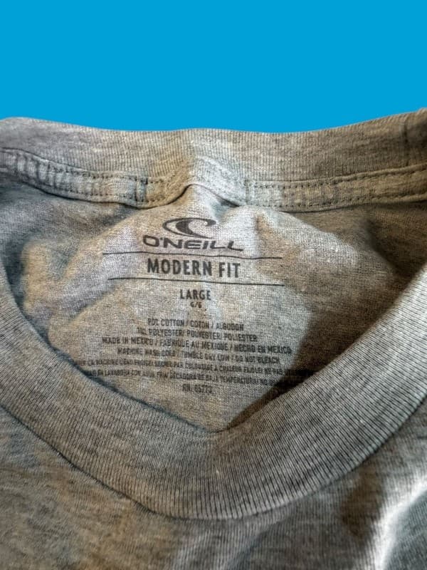 O'Neill Modern Fit Short Sleeve Heather Gray Graphic T-Shirt Size Large - Thumbnail 3