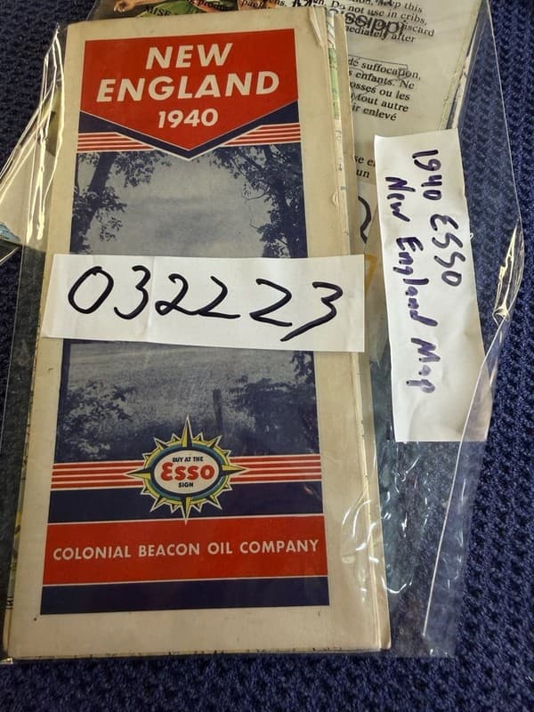Vintage 1940 Esso New England Road Map Colonial Beacon Oil Company - Thumbnail 4