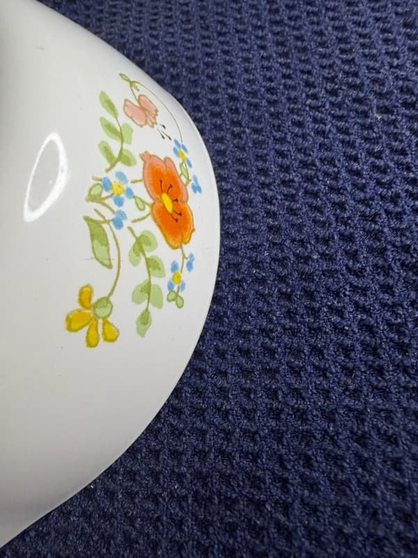 Vintage Corning Ware Wildflower P-81-B 1 Pint Menuette Saucepan with Glass Lid - Thumbnail 4