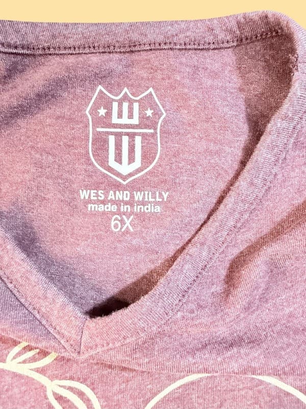 Wes and Willy Girls Florida State Seminoles Retro Hippy Ruffle Sleeve T-shirt 6X - Thumbnail 3