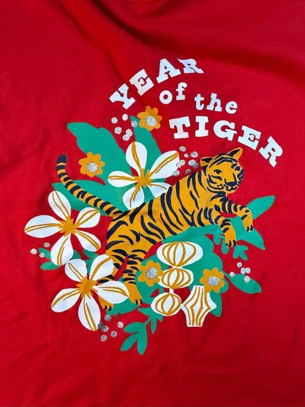 Tucker + Tate New with Tags Year of the Tiger Red Long Sleeve T-Shirt 18M - Thumbnail 8