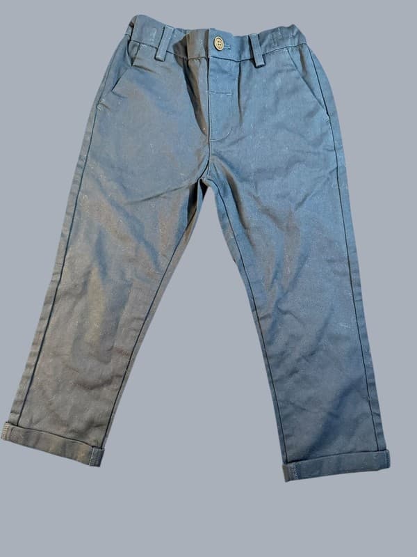 NEXT Toddler Boys Navy Chino Trousers (Part of 4 Piece Set) Size 3-4yrs - Image 1