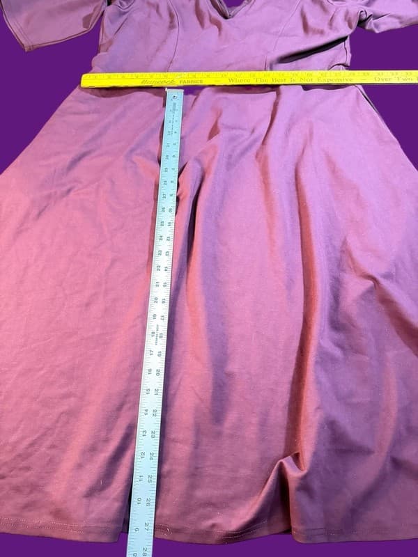 City Chic Cute Girl Elbow Sleeve Midi Fit & Flare Dress in Roseberry Medium - Thumbnail 7