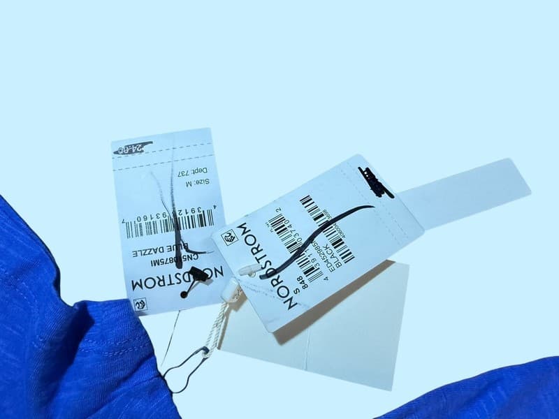 Caslon Cotton & Modal V-Neck Pocket T-Shirt in Blue Dazzle Medium - Thumbnail 4