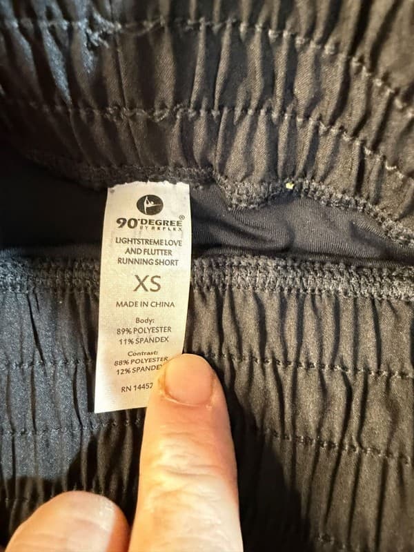 90 Degree by Reflex Women's Lightstream Love and Flutte Running Skort Short XS - Thumbnail 5