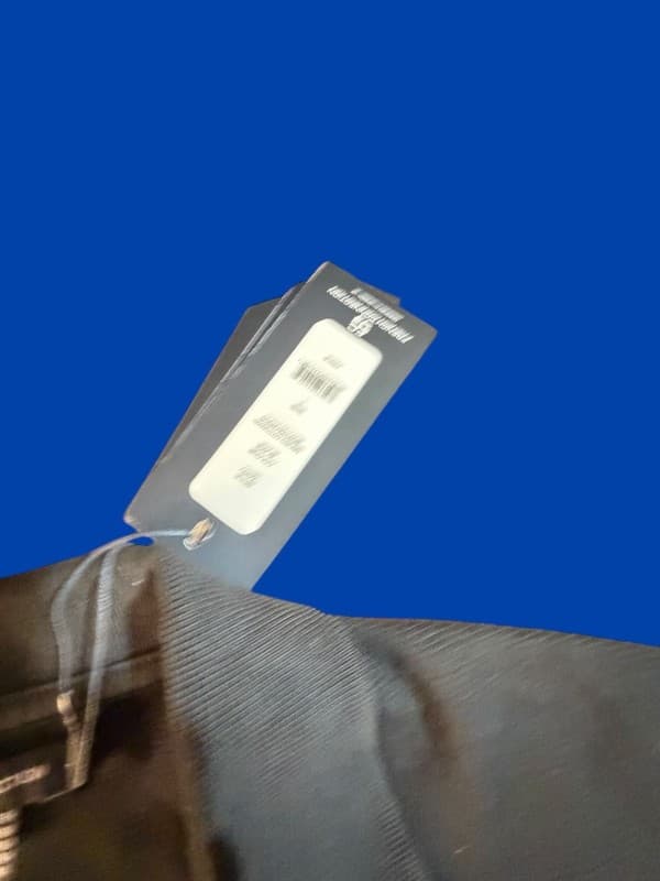 French Connection Men's Black Micro Ottoman Button Polo Shirt NWT Size L - Thumbnail 2