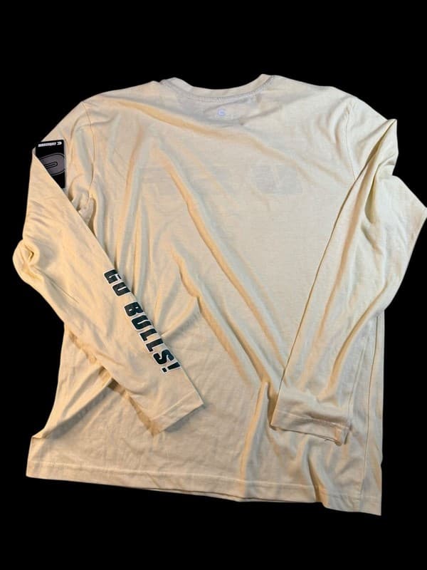 NWT Colosseum NCAA South Florida USF Bulls Men's Tan Long Sleeve T-Shirt L - Thumbnail 2