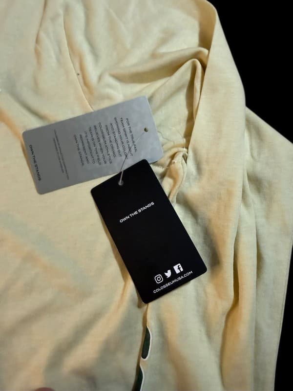 NWT Colosseum NCAA South Florida USF Bulls Men's Tan Long Sleeve T-Shirt L - Thumbnail 3