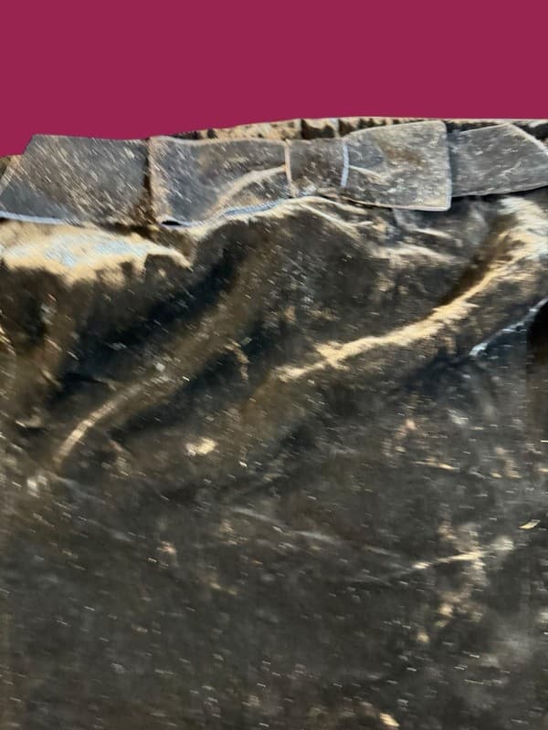 NWT WAYF Black Crushed Velvet Strapless Bow Tube Top Size XL - Thumbnail 3