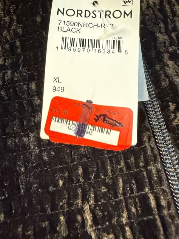 NWT WAYF Black Crushed Velvet Strapless Bow Tube Top Size XL - Thumbnail 6