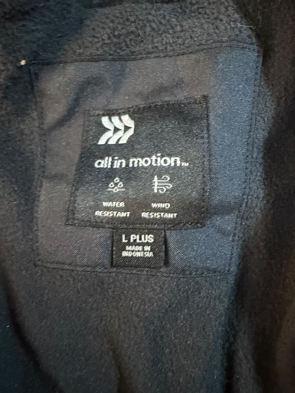 NWT Kids' All in Motion Solid Black Snow Bibs Water Resistant Large Plus 14W/16W - Thumbnail 3