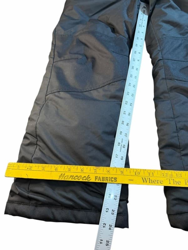 NWT Kids' All in Motion Solid Black Snow Bibs Water Resistant Large Plus 14W/16W - Thumbnail 9