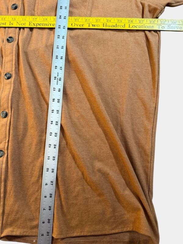 Magellan Outdoors Men's Campfire Flex Classic Fit Long Sleeve Shirt Tan 3XL - Thumbnail 7