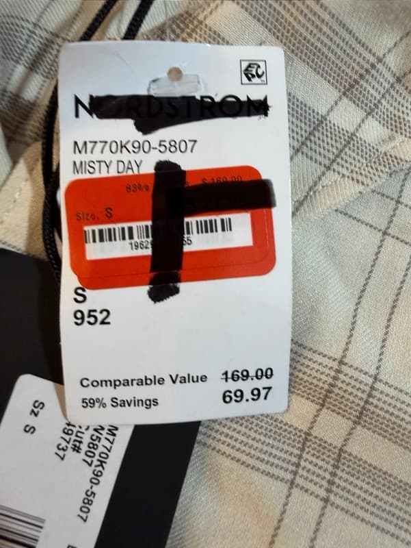 PAIGE Everett Long Sleeve Plaid Performance Flannel Shirt in Misty Day S - Thumbnail 5