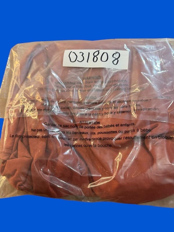 Abound Men's XL Long Sleeve Cotton Pocket T-Shirt Terracotta - Thumbnail 5