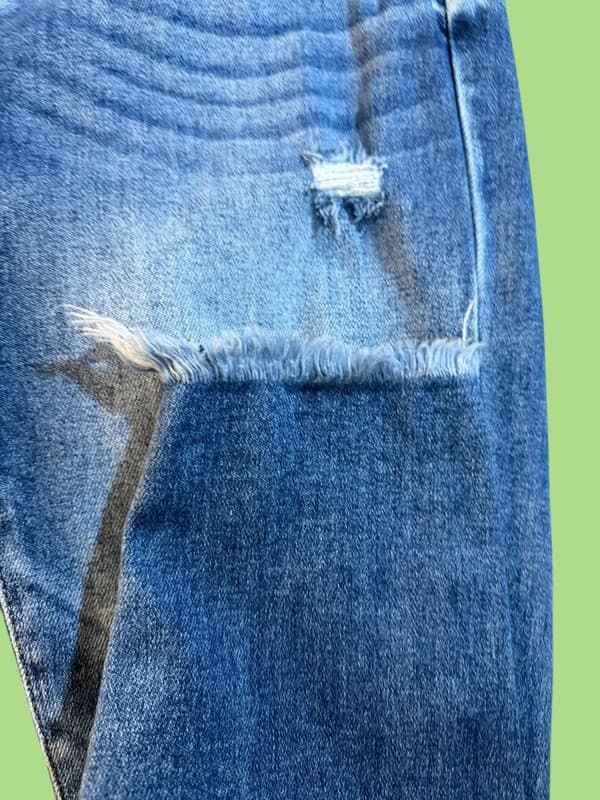 KanCan Signature Mid-Rise Ankle Skinny Distressed Raw Hem Jeans Size 28 - Thumbnail 6