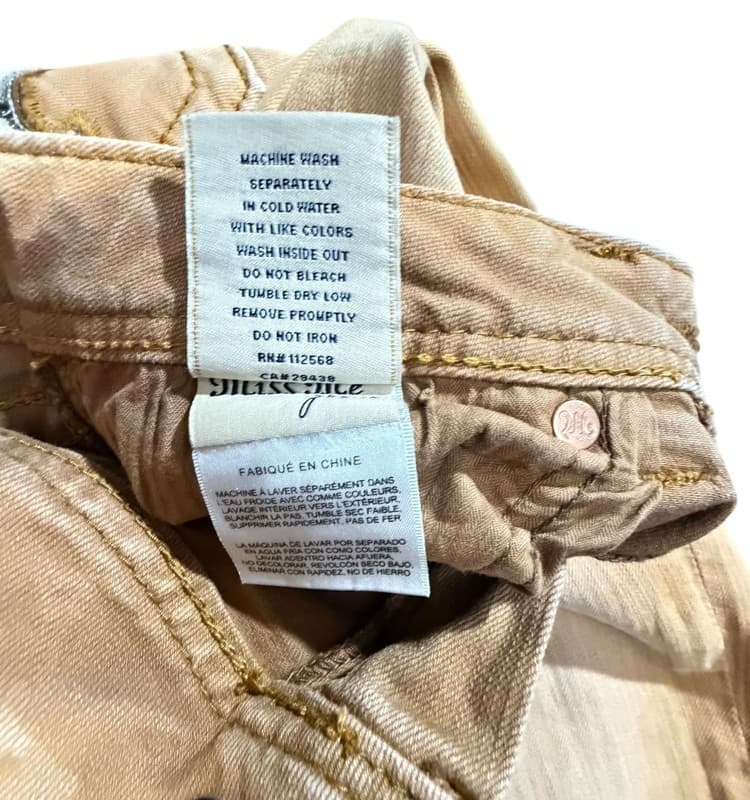 Miss Me Signature Rise Skinny Jeans Mustard Yellow Womens Size 27 TW57551 - Thumbnail 6