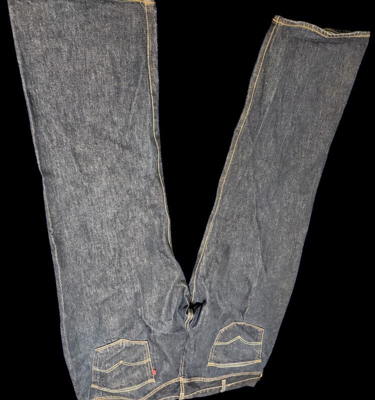 Levi’s 501 Indigo Button Fly Jeans Men’s 48x32 Like unused - Thumbnail 3