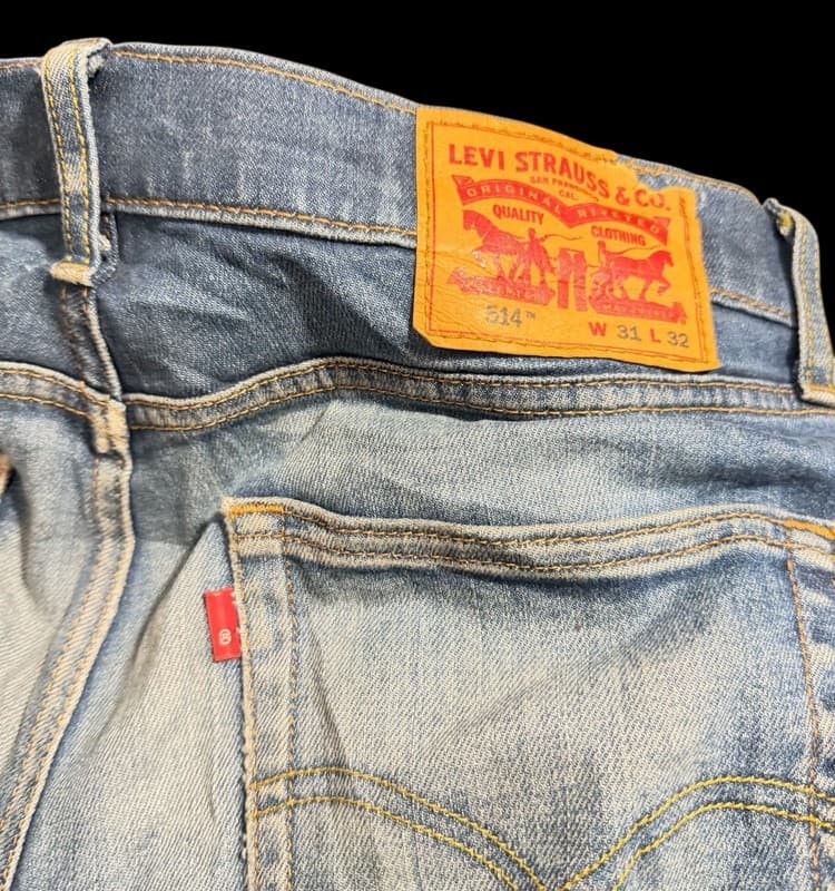 Levi’s 514 Straight Jeans Men’s W31 L32 Slim Straight Zipper Fly Denim - Thumbnail 8