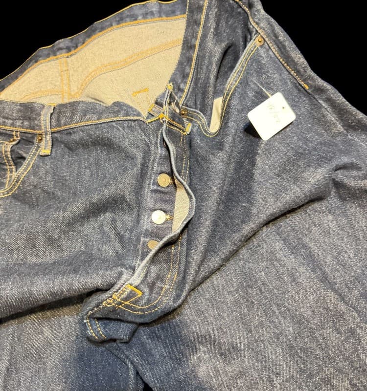 Levi’s 501 Indigo Button Fly Jeans Men’s 48x32 Like unused - Thumbnail 4