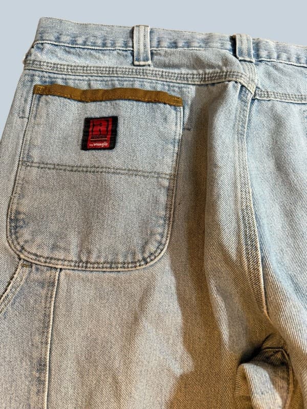 Vintage Wrangler Riggs Workwear DuraShield Carpenter Jeans 40x32 - Thumbnail 9