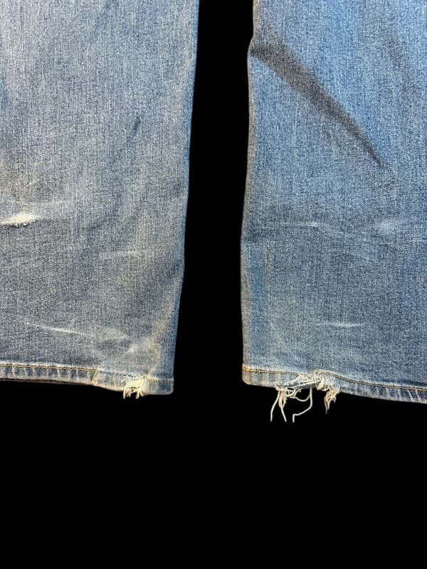 Levis 550 Relaxed Fit Jeans Mens 38x34 Medium Wash Vintage Distressed Frayed - Thumbnail 6