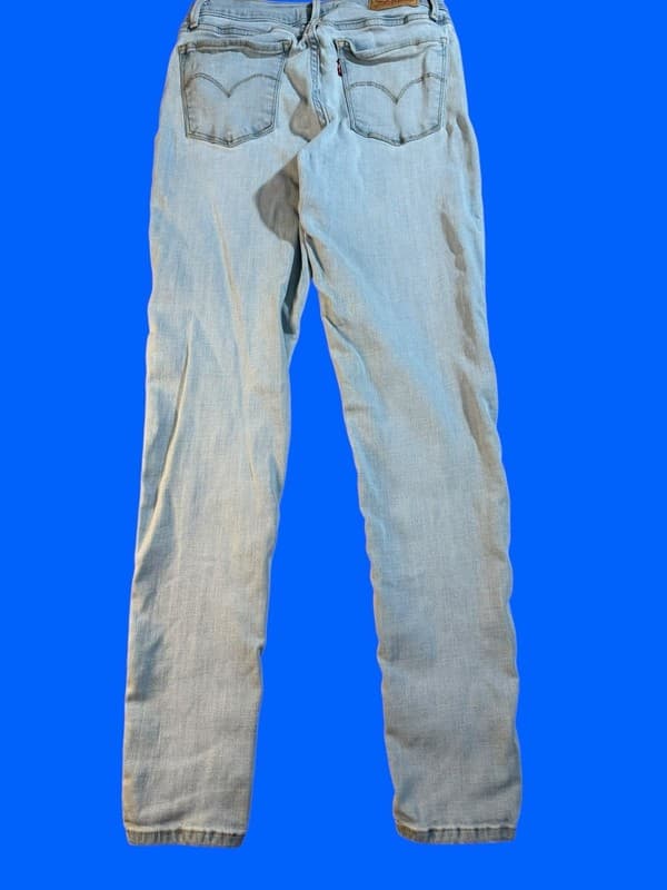 Levi's Women's 710 Super Skinny Light Wash Jeans Size 29x30 - Thumbnail 2